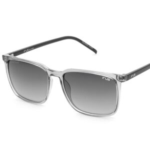 IRUS S1316 MEN RECTANGULAR SUNGLASSES- Crystal with Grey & Black Frame